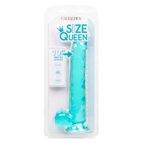 Size Queen 10 inch/25.5 Cm - Blue  2