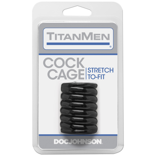 Titanmen Cock Cage - Black  2