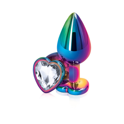 Rear Assets - Multicolor Heart - Medium - Clear  2