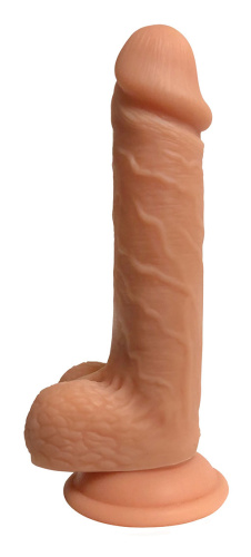 Easy Rider 7 Inch Dual Density Dildo With Balls - Light  2