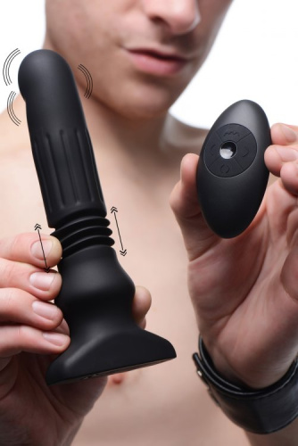 Silicone Swelling & Thrusting Plug With Remote Control  3