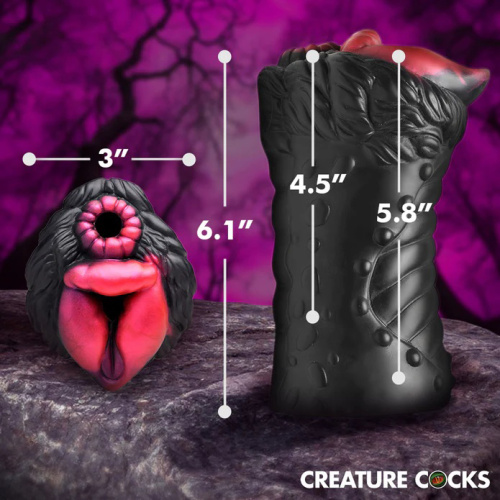 Savage She-Wolf Silicone Stroker - Brown  4