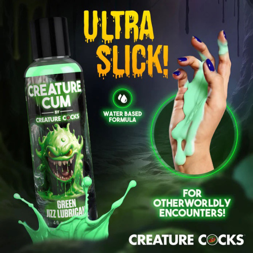 Creature Cum Green Water-Based Lubricant 4oz  4