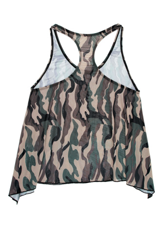 Savage Af Swing Top - Forest Camo - S/m  3