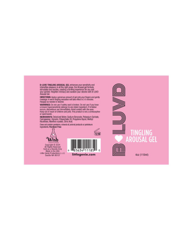 B-Luvd Arousal Gel 4oz  2
