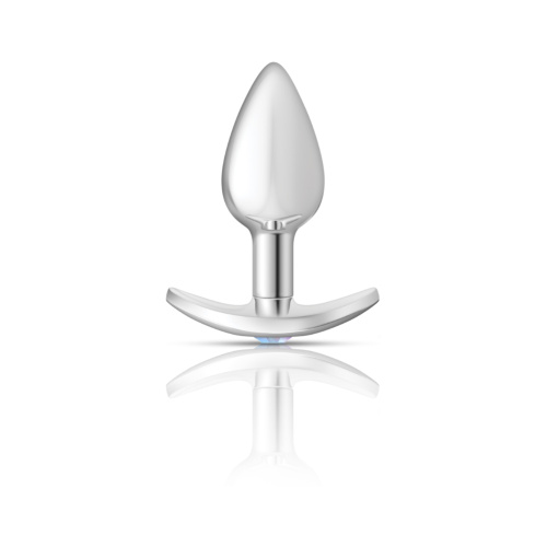 Silver Anchor Buttplug Kit - Clear Iridescent/pink  5