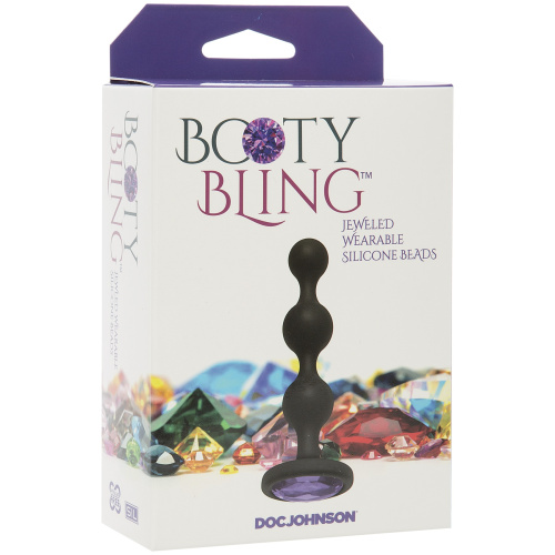 Booty Bling - Wearable Silicone Beads - Purple  2