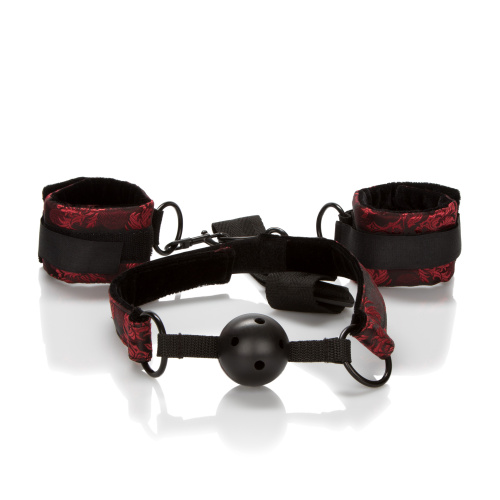Scandal Breathable Ball Gag With Cuffs  3