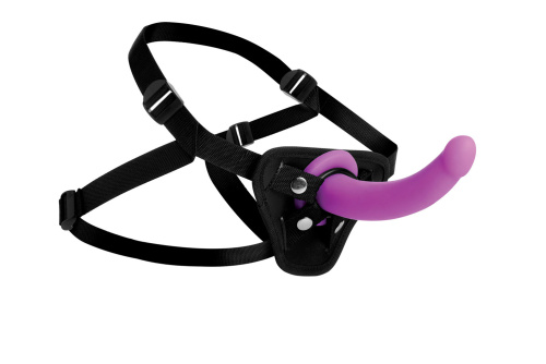 Navigator Silicone G-Spot Dildo With Harness  2