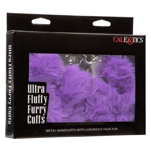 Ultra Fluffy Furry Cuffs - Purple  2