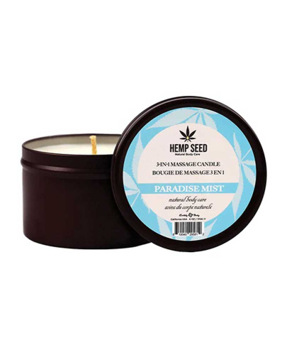 Hemp Seed 3-in-1 Massage Candle - Paradise Mist 6 Oz  2