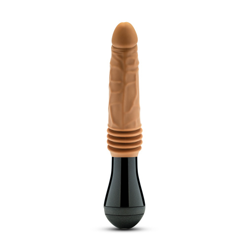 Dr. Skin Silicone - Dr. Arthur - Thrusting  Gyrating Vibrating Dildo - Tan  4