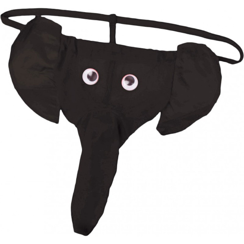 Elephant Thong - Black - One Size  2