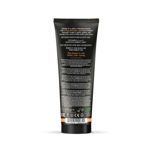Orange Blossom and Patchouli - Scented Sensual Massage Cream - 4 Oz  2