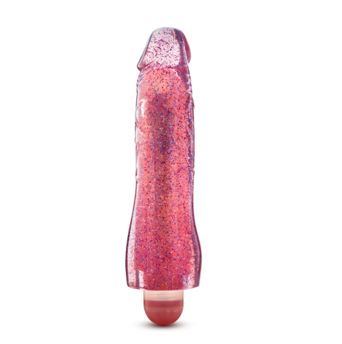 Glow Dicks - Molly Glitter Vibrator - Pink  3