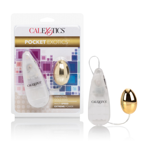 Pocket Exotics Vibrating Egg - Gold  4