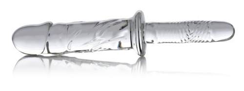 Brutus Glass Dildo Thruster - Clear  2