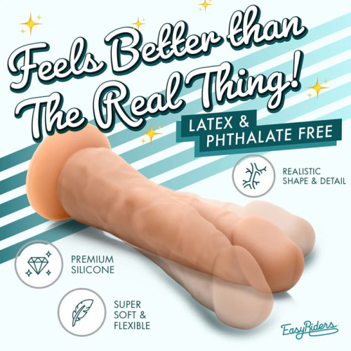 Easy Riders 7" Silicone Dildo - Medium  3