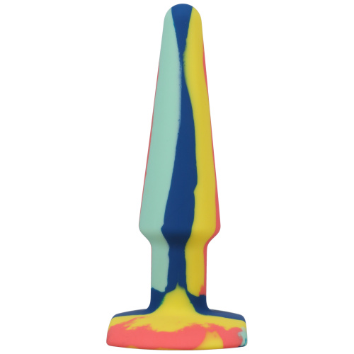 A-Play Groovy Silicone Anal Plug 5 Inch - Sunrise  4