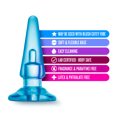 B Yours - Basic Anal Plug - Blue  4