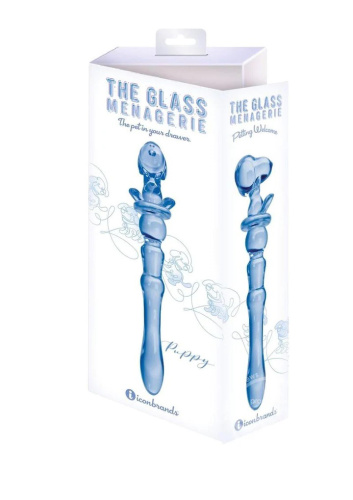 Glass Menagerie - Puppy Dildo - Blue  3