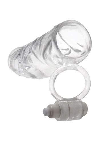 Fantasy X-Tensions Vibrating Super Sleeve - Clear  2