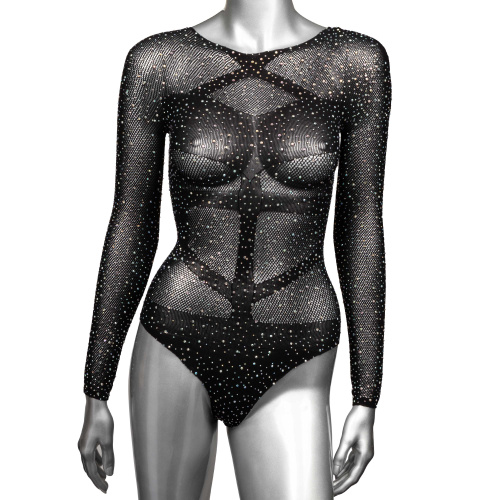 Radiance Long Sleeve Body Suit - Queen - Black  4