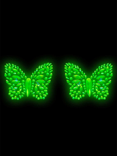 Chrysalis Sticker Nipple Pasties - Glow in the  Dark  2