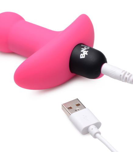 Bang - Vibrating Silicone Anal Beads and Remote Control - Pink  3
