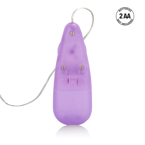 Silicone Slims Vibrating Smooth Bullet - Purple  2