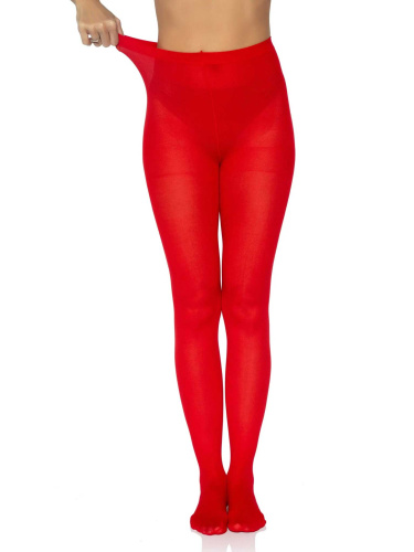 Nylon Tights - One Size - Red  3
