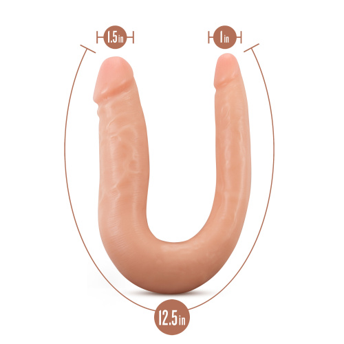 Dr. Skin Silicone - Dr. Double - 12 Inch Double  Dong - Vanilla  3