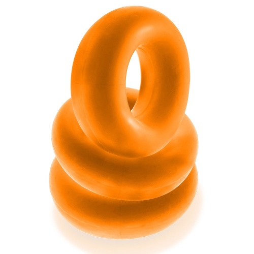 Fat Willy 3-Pack Jumbo Cockring - Orange  5