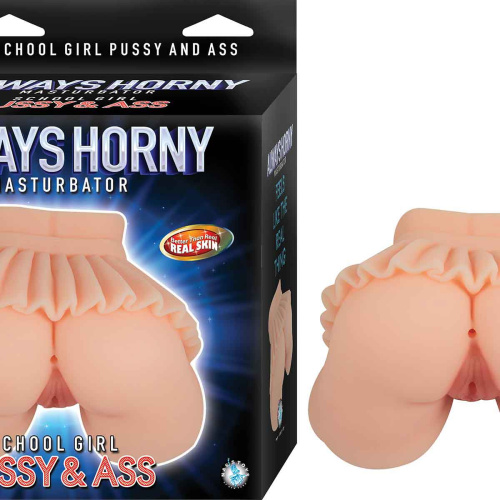 Always Horny Masturbator School Girl Pussy and Ass - White  3