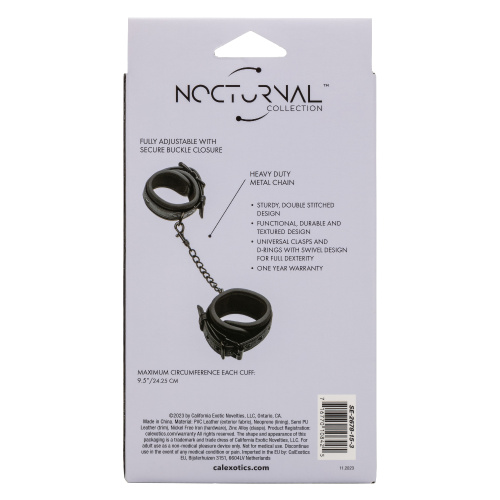 Nocturnal Collection Wrist Cuffs - Black  2