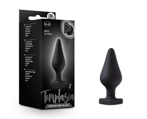Temptasia - Spank Me Butt Plug - Black  4