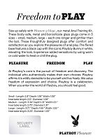 Playboy Pleasure - Pleasure 3 Ways - Butt Plug - Hematite
