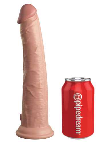 King Cock Elite 10 Inch Dual Density Silicone Cock - Light  5