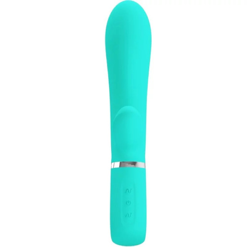 Thomas Super Soft Silicone Rabbit Vibrator - Turquoise  4