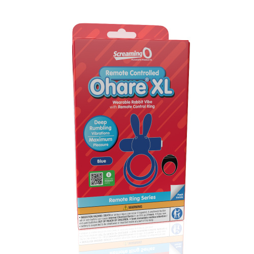Screaming O Remote Controlled Ohare XL Vibrating  Ring - Blue  3