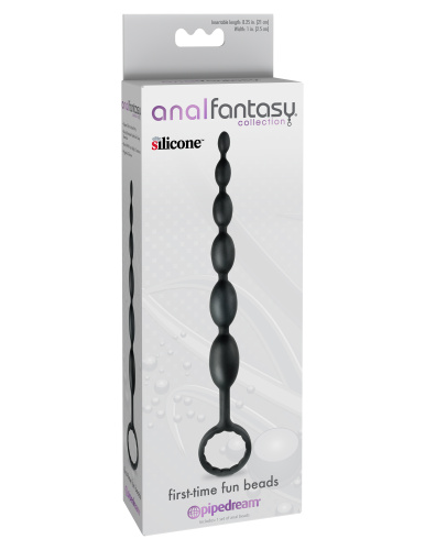 Anal Fantasy Collection First Time Fun Beads - Black  3