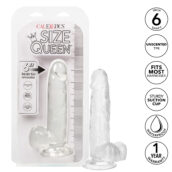 Size Queen 6 inch/15.25 Cm - Clear