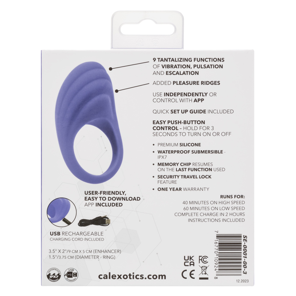 Calexotics Connect Couples Ring - Periwinkle - Image 2