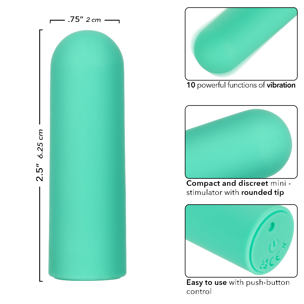 Turbo Buzz Rounded Mini Bullet - Green - Image 3