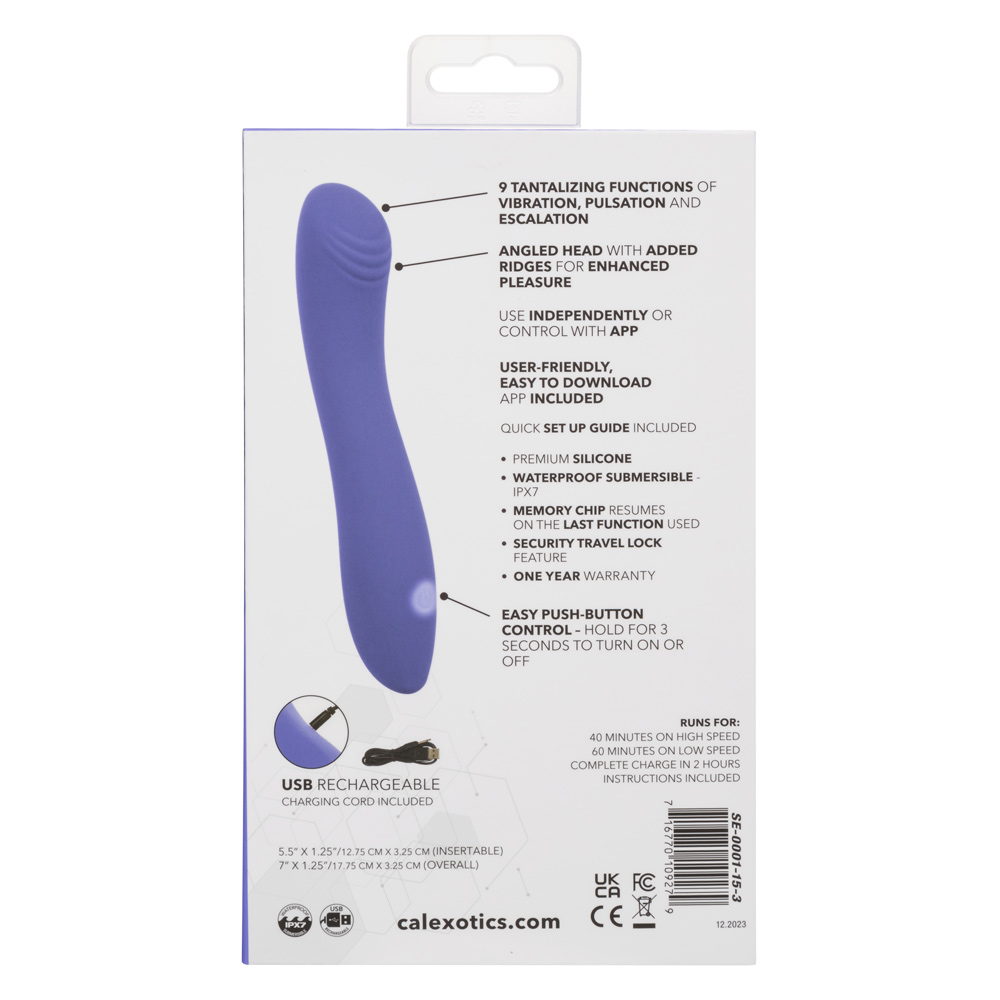 Calexotics Connect Contoured "G" - Periwinkle - Image 2