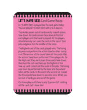 Lets Have Sex Card Game
