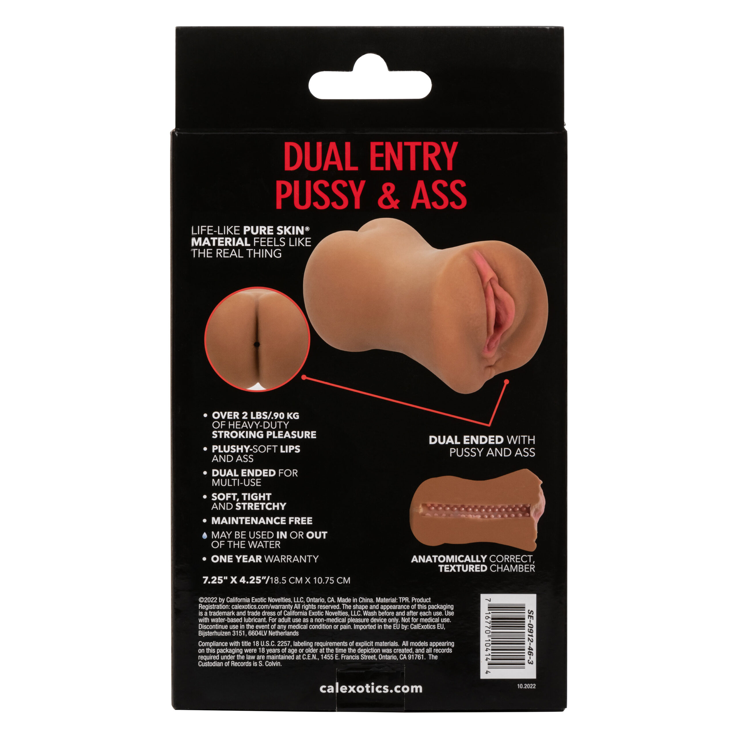 Stroke It Dual Entry Pussy and Ass - Brown - Image 3