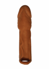 Skinsations Latin Lover Series Husky Lover 7 Inch Vibrating - Brown