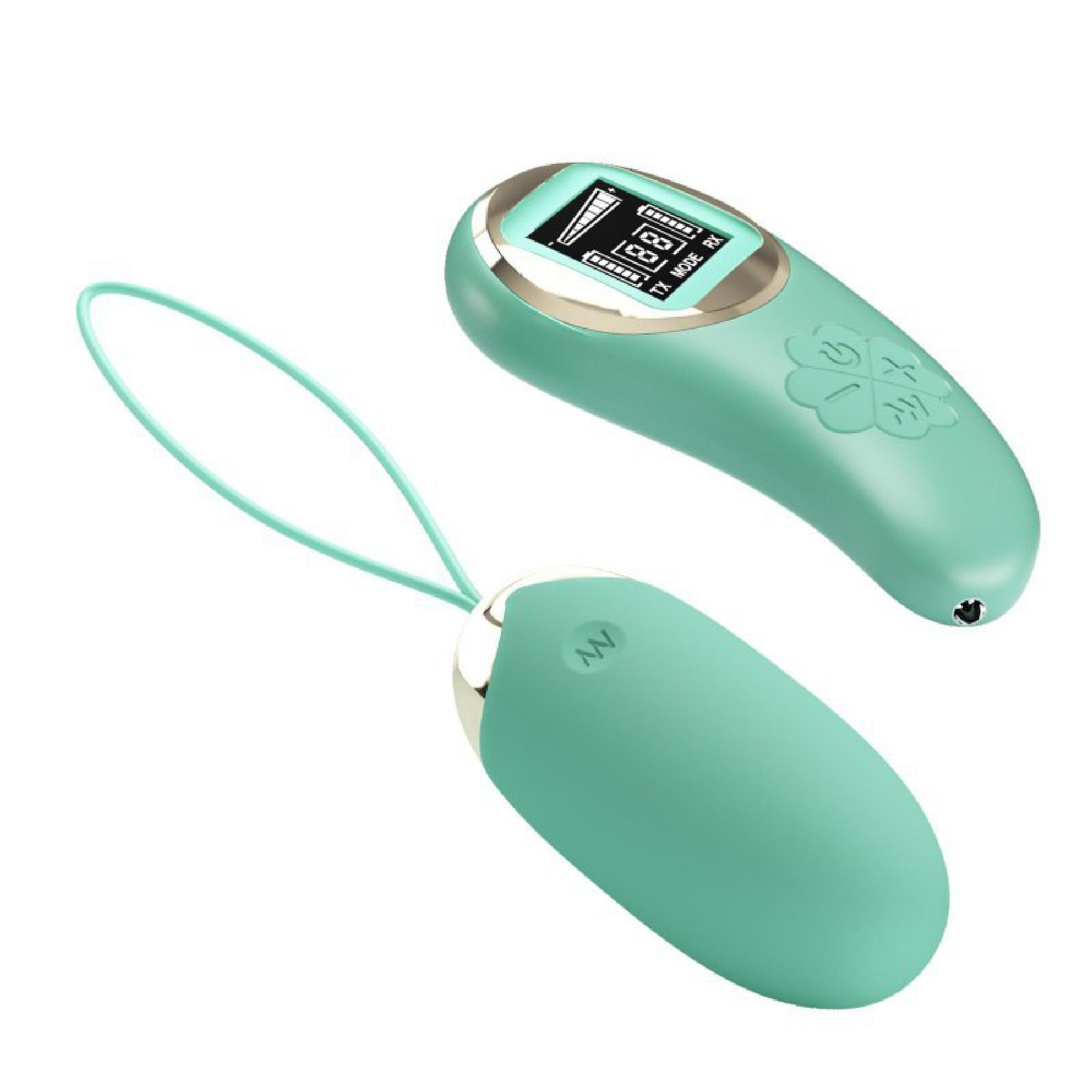 Mina Vibrating Remote Control Egg - Turquoise - Image 2