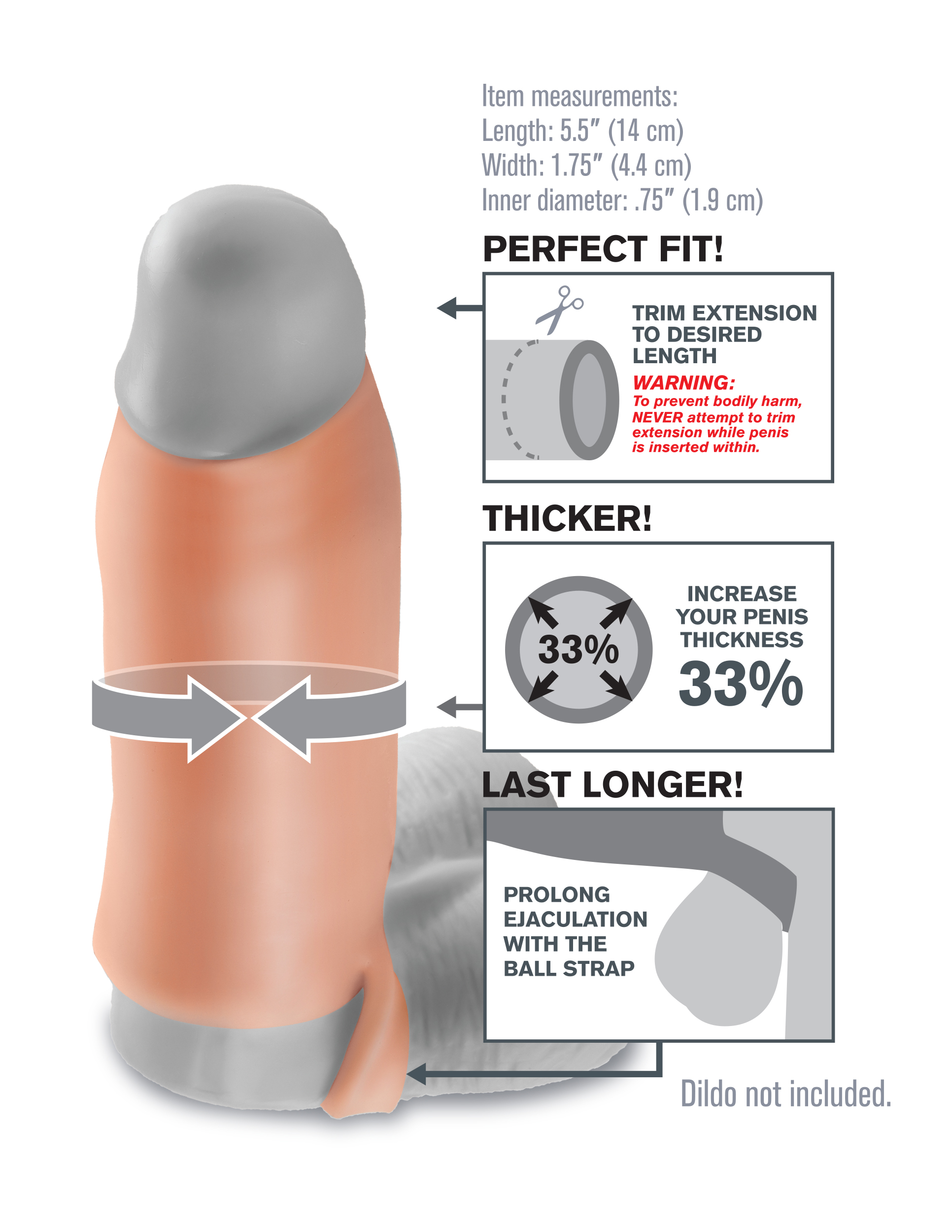 Fantasy X-Tensions Real Feel Enhancer - Flesh - Image 3